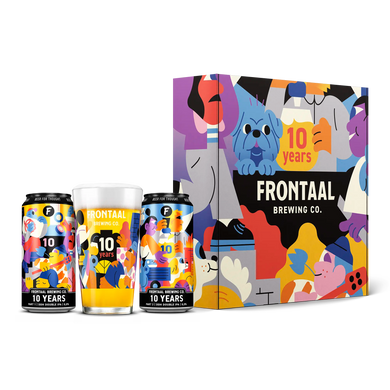 Hedof x Frontaal 10 Years Anniversary Box Speciaalbier kunst Breda