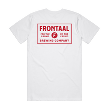 Load image into Gallery viewer, Wit T-shirt, Frontaal, Rode Letters
