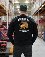 Load image into Gallery viewer, Frontaal Brewing Company Simcoe Sweater Zwart Model
