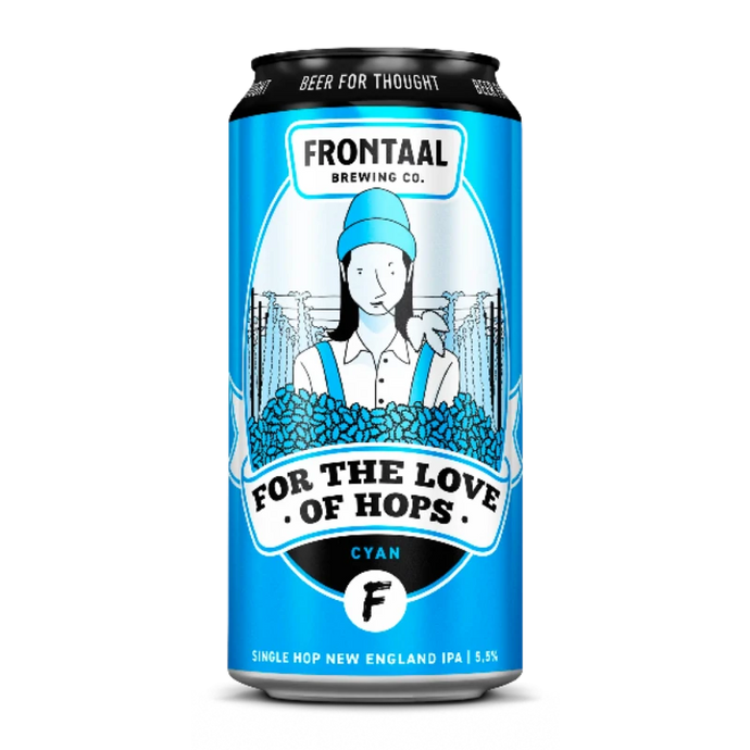 For the Love of Hops Cyan Single Hop Nelson Sauvin New England IPA Frontaal Brewing Company