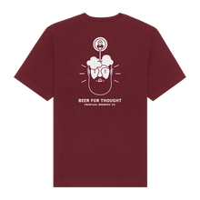 Load image into Gallery viewer, T-shirt Bordeaux Rood Frontaal Brewing Company
