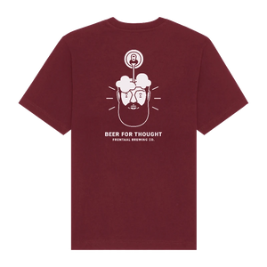 T-shirt Bordeaux Rood Frontaal Brewing Company