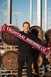 Sjaal Frontaal brewing company Rood/wit