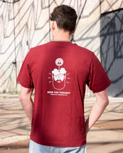 Load image into Gallery viewer, T-shirt Bordeaux Rood Frontaal Brewing Company
