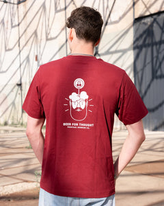 T-shirt Bordeaux Rood Frontaal Brewing Company