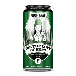 For the Love of Hops BRU-1, CITRA & EL DORADO New England IPA Speciaalbier Frontaal Brewing Company
