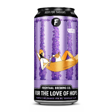 For the Love of Hops Purple Frontaal Brewing Company Milkshake IPA met Vanille