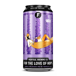 For the Love of Hops Purple Frontaal Brewing Company Milkshake IPA met Vanille