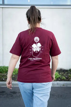 Load image into Gallery viewer, T-shirt Bordeaux Rood Frontaal Brewing Company
