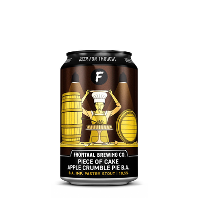 piece of cake apple crumble pie barrel aged BA Frontaal Brewing Company Imperial pastry stout