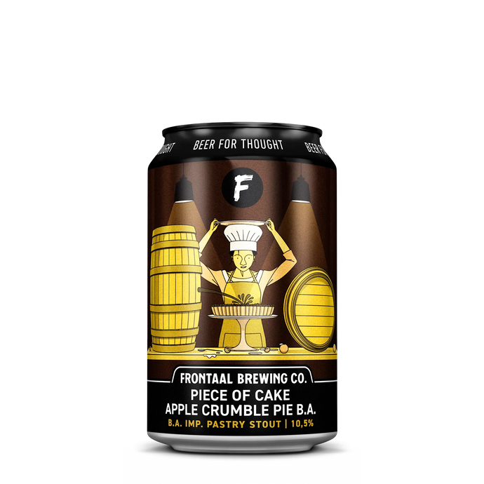 piece of cake apple crumble pie barrel aged BA Frontaal Brewing Company Imperial pastry stout